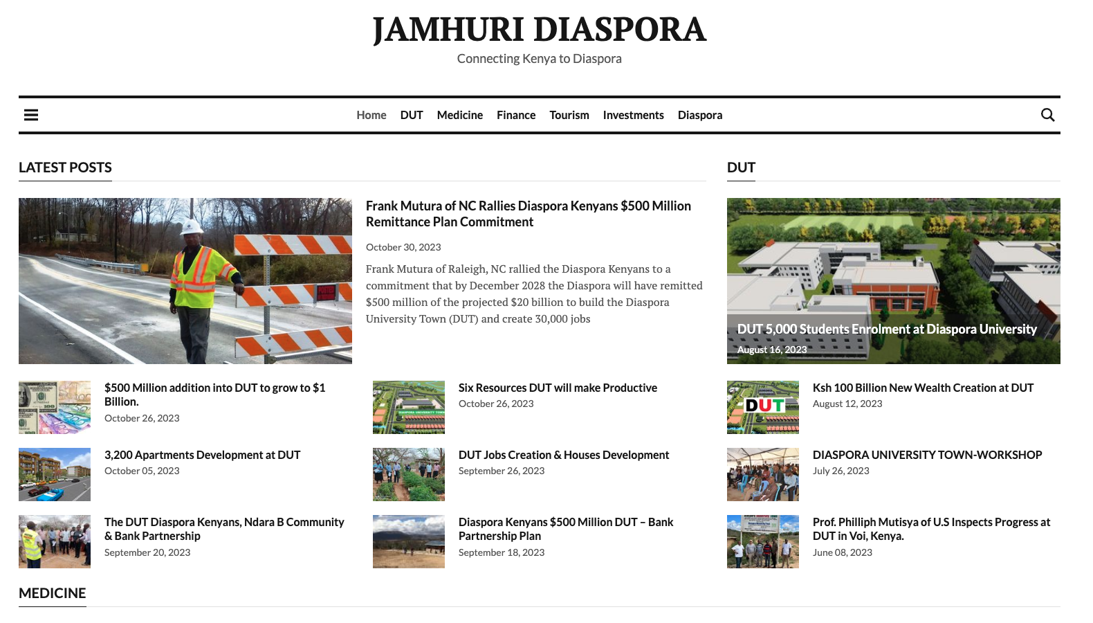 Jamhuri Magazine Screenshot